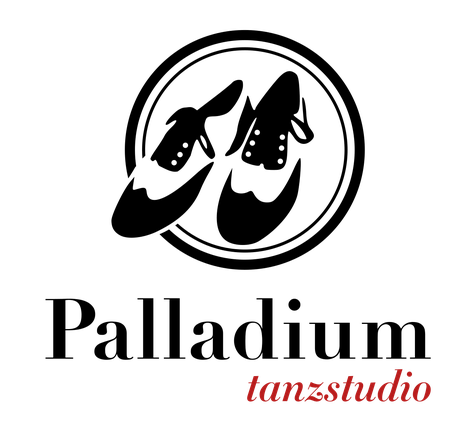 Palladium Tanzstudio Logo mit Tanzschuhen